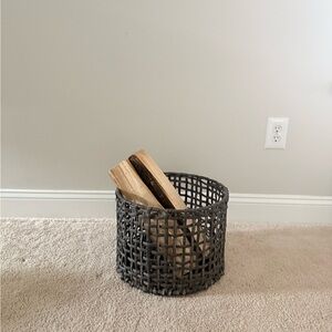 Woven Gray Basket